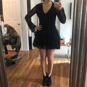 Free People Little Black Lace Dress